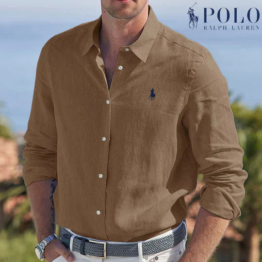 RL™  Slim button-up shirt + Free Perfume Bleu de Chanel