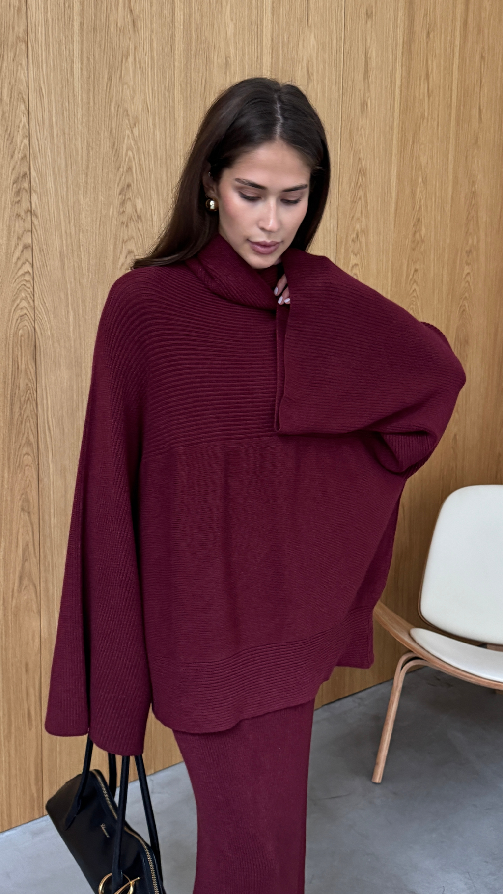 Amelie Sweater - Dark Cherry