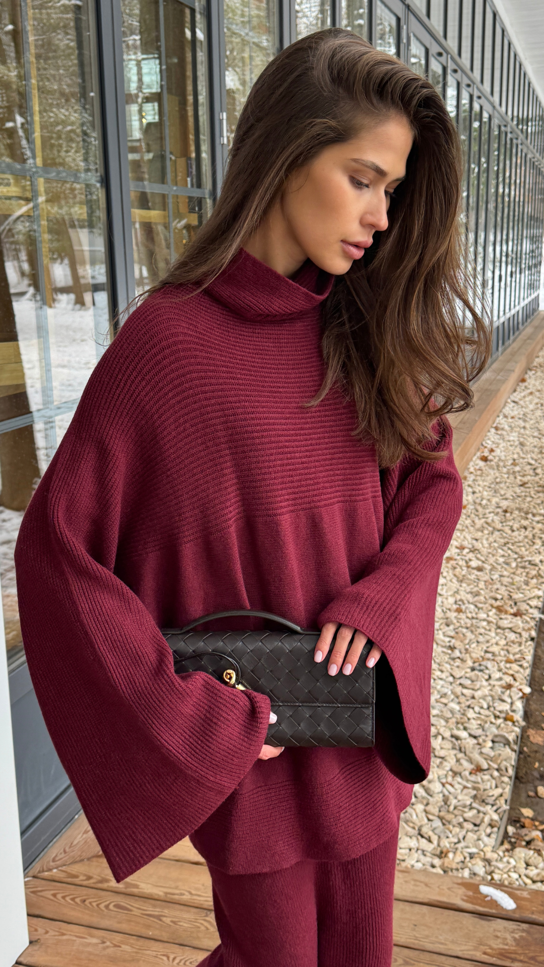Amelie Sweater - Dark Cherry