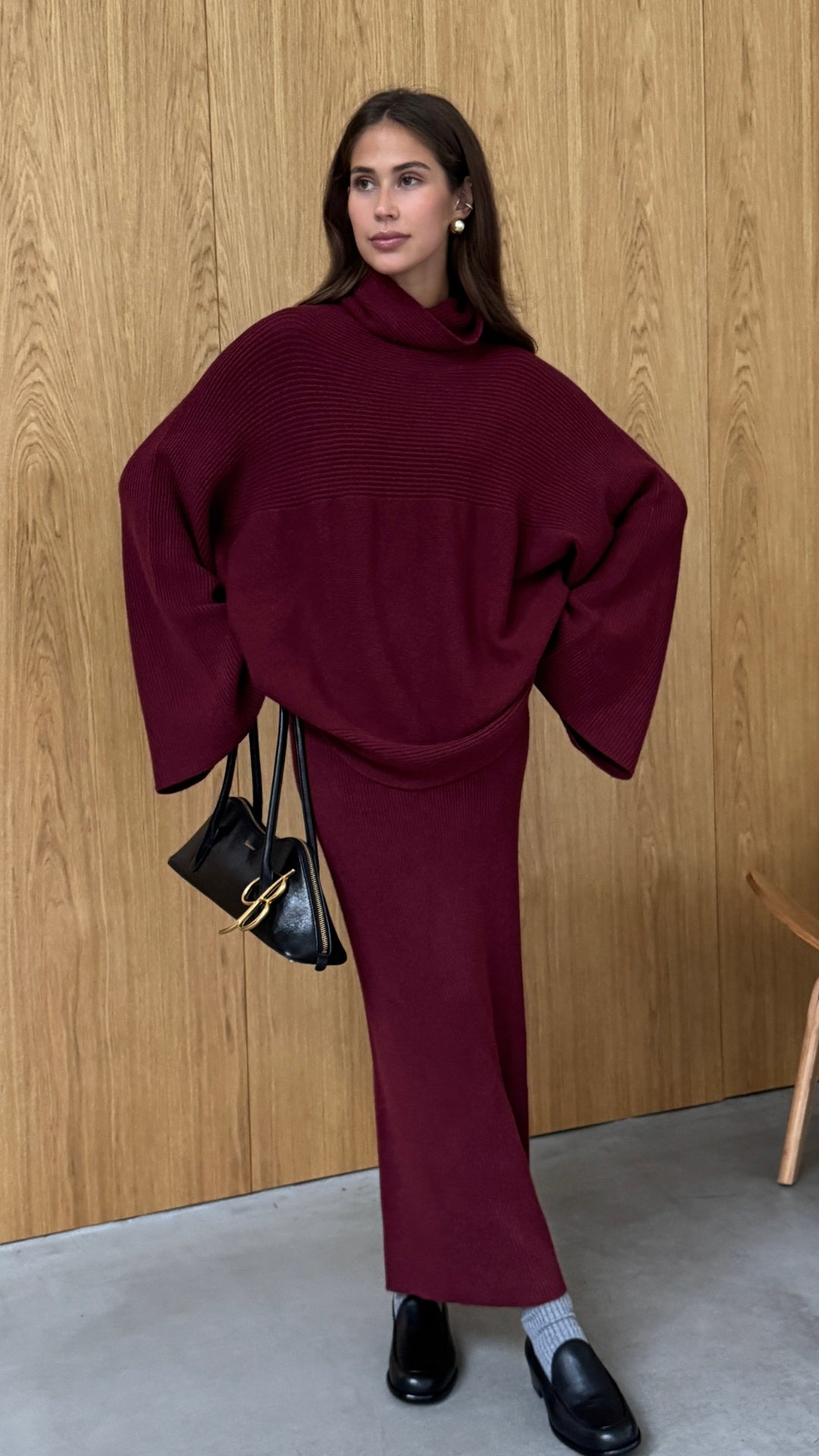 Amelie Sweater - Dark Cherry