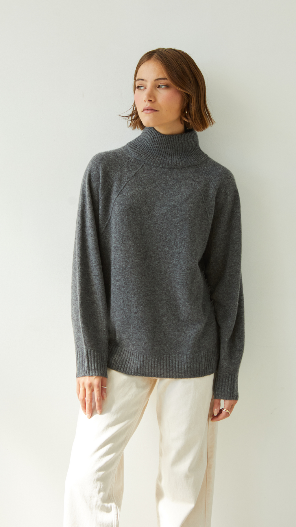 Cian Cashmere Sweater - Anthracite