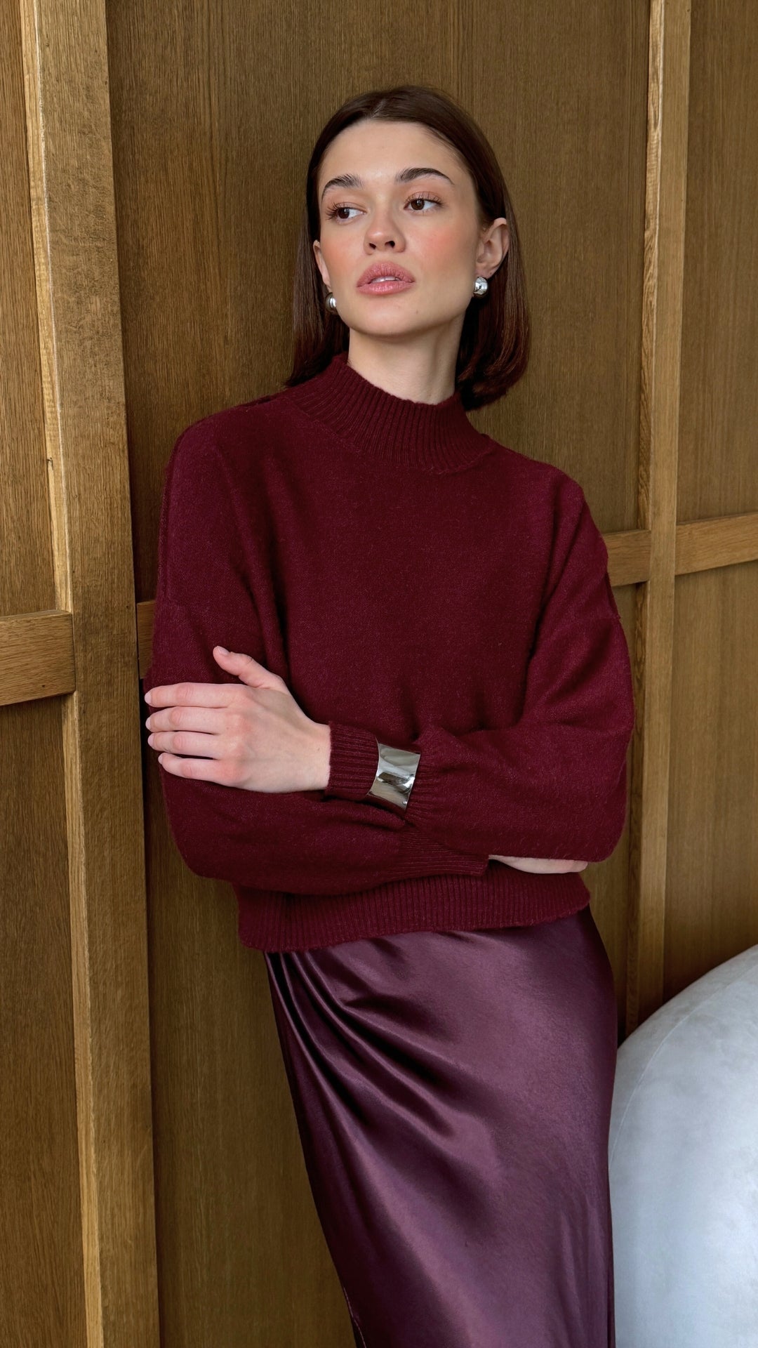 Lottie Sweater - Burgundy