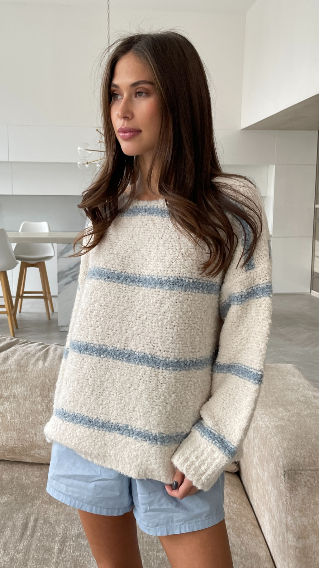 Opal Sweater - Jeans Stripes