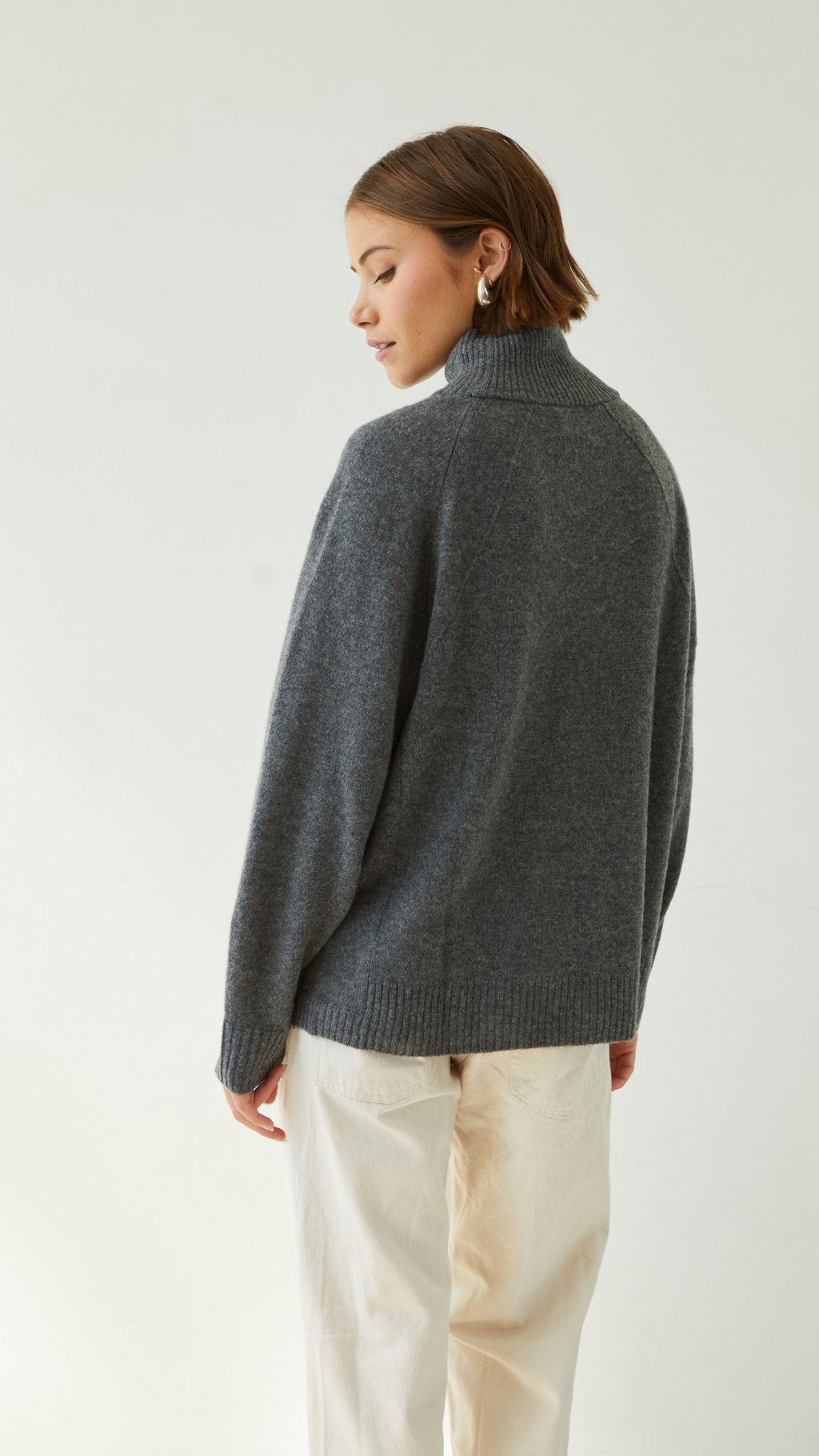 Cian Cashmere Sweater - Anthracite