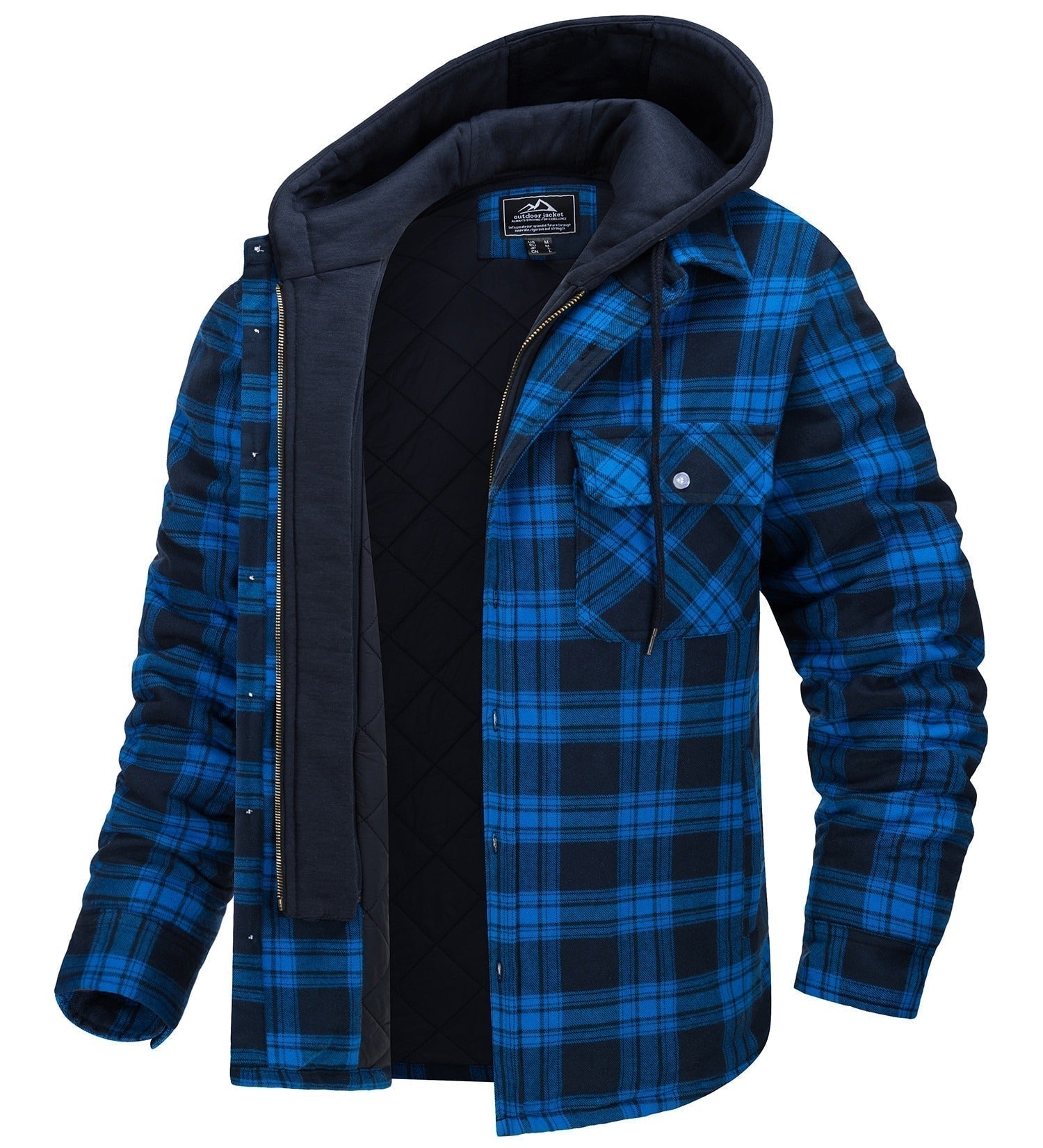 Men’s Checked Hooded Jacket | Casual, Warm and Effortlessly Stylish