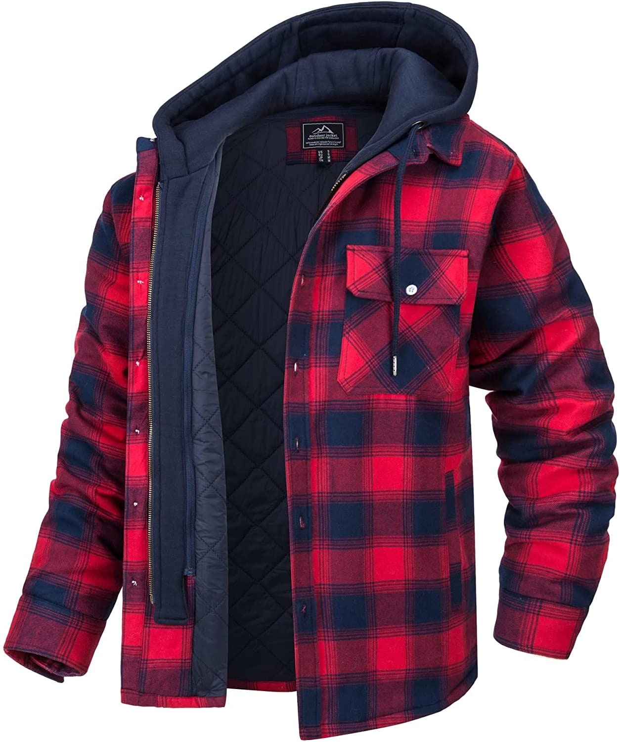 Men’s Checked Hooded Jacket | Casual, Warm and Effortlessly Stylish