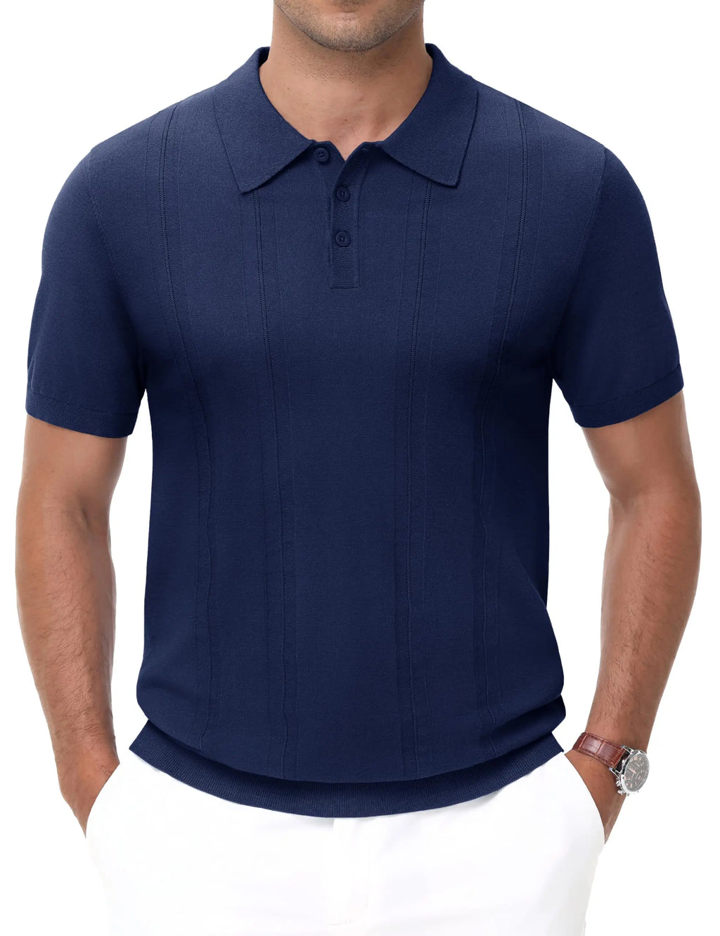 Ribbed Lightweight Polo