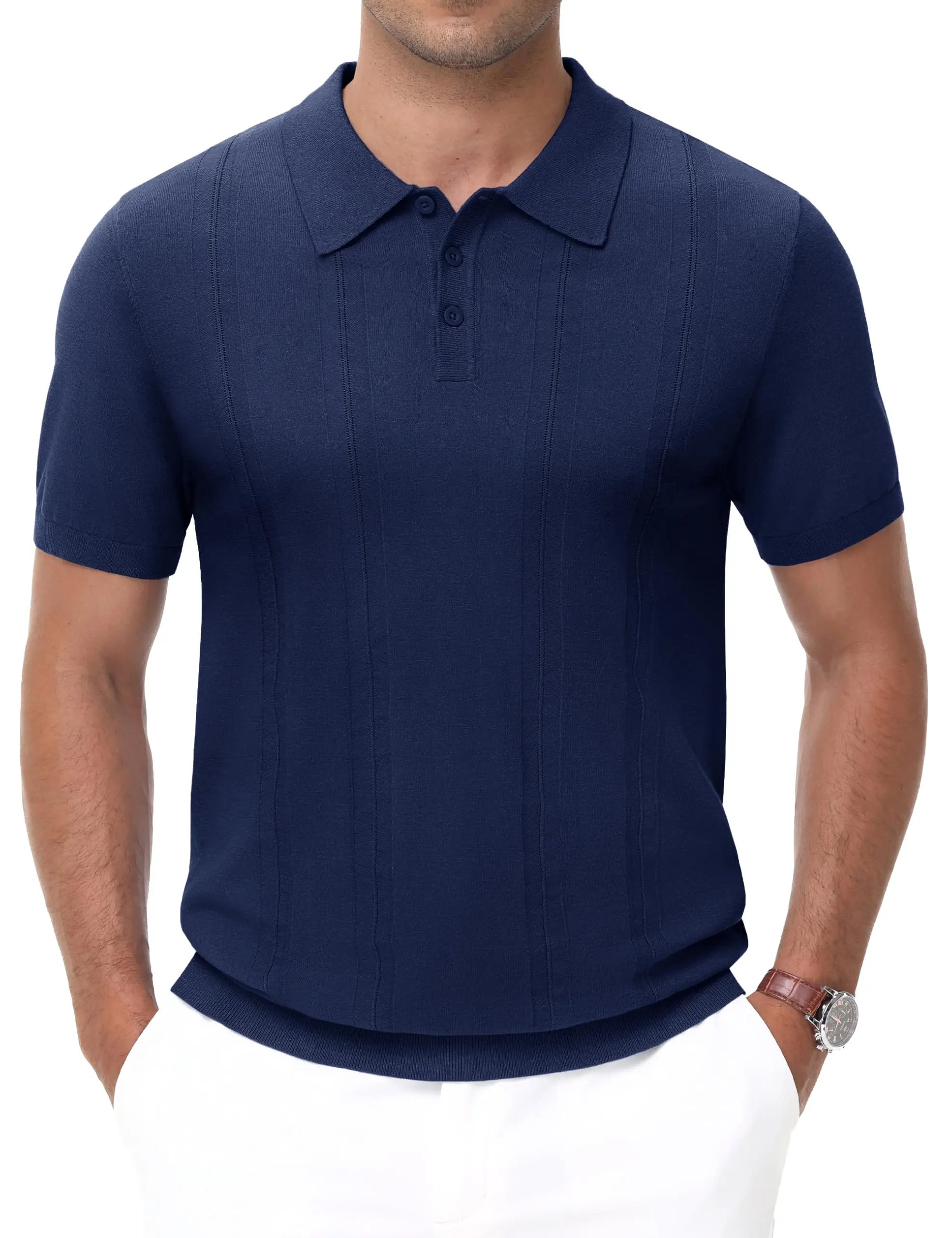 Ribbed Lightweight Polo