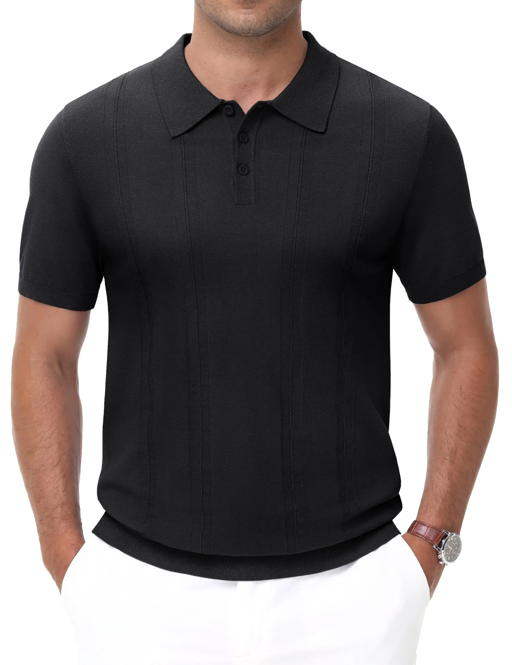 Ribbed Lightweight Polo