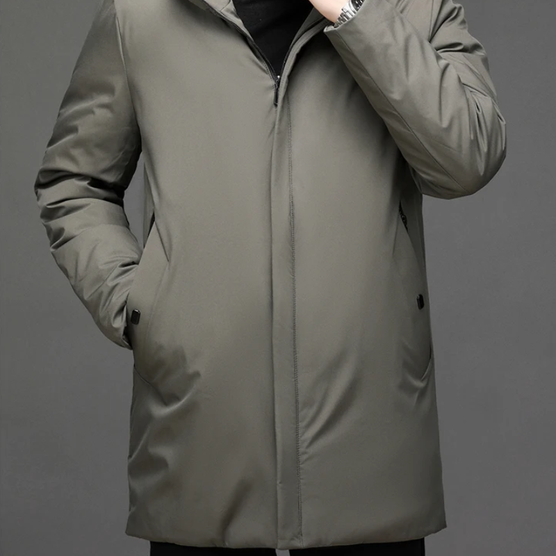 Men’s Coat with Water-Repellent and Windproof Finish