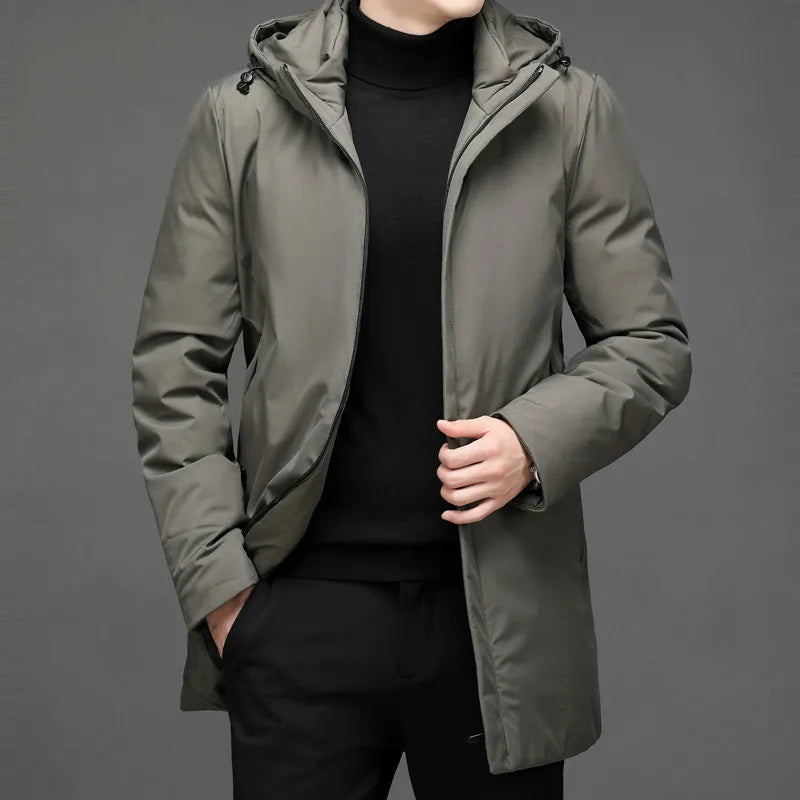 Men’s Coat with Water-Repellent and Windproof Finish