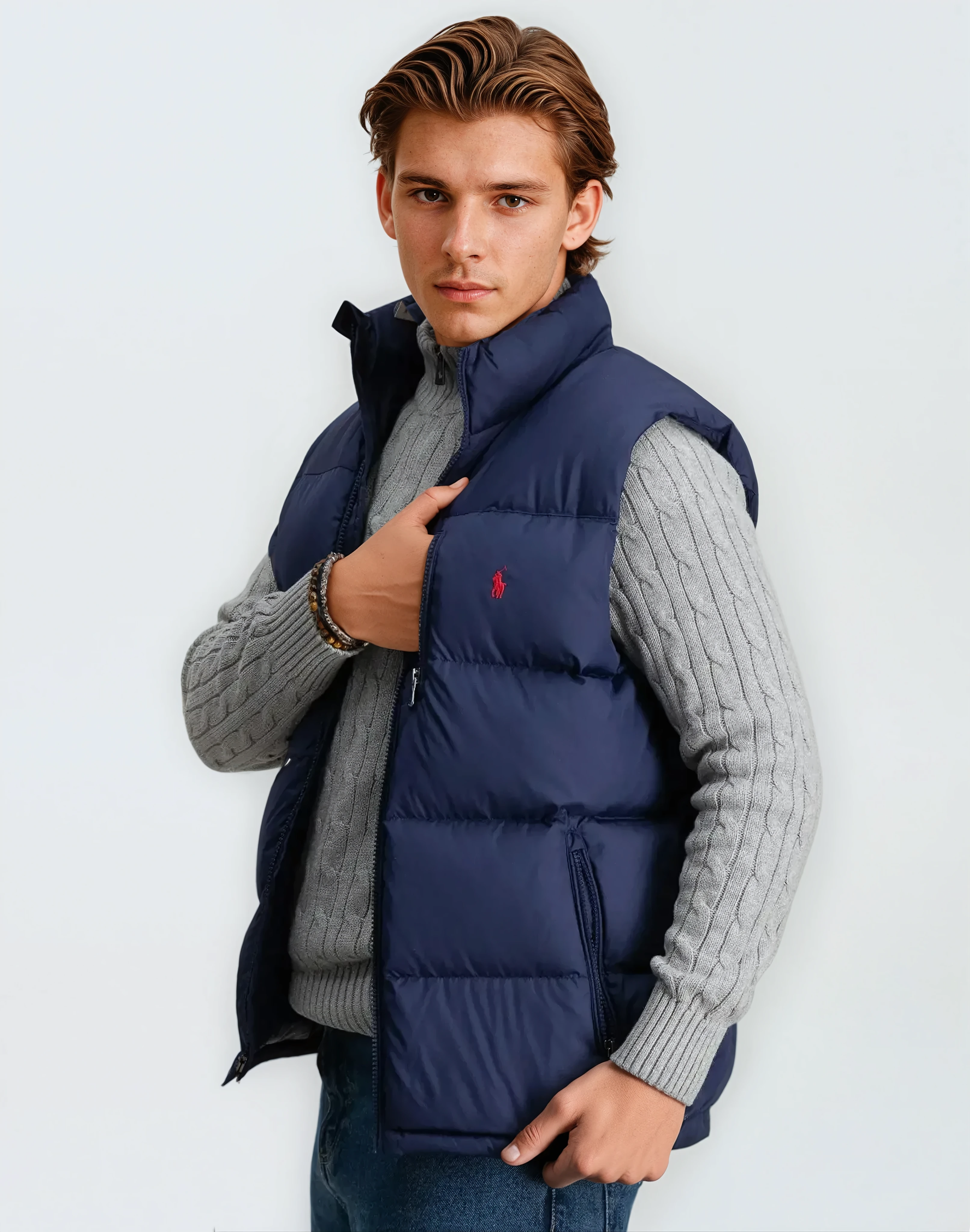 RL™Men's Comfortable Puffer Vest + Perfume Bleu de Chanel