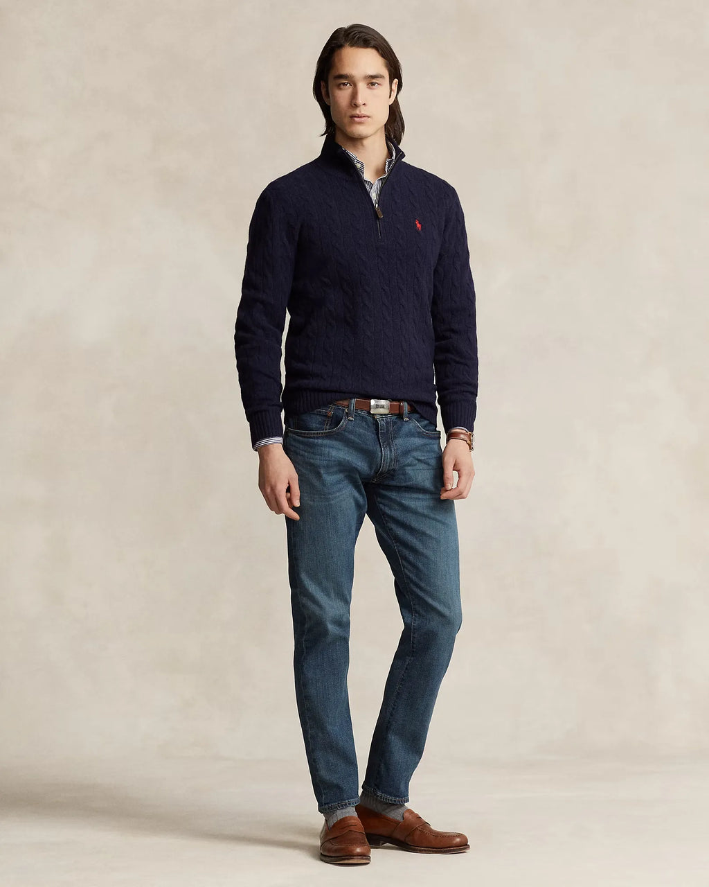 [Buy 1 Get 2] RL™ Cable-Knit Wool-Cashmere Jumper