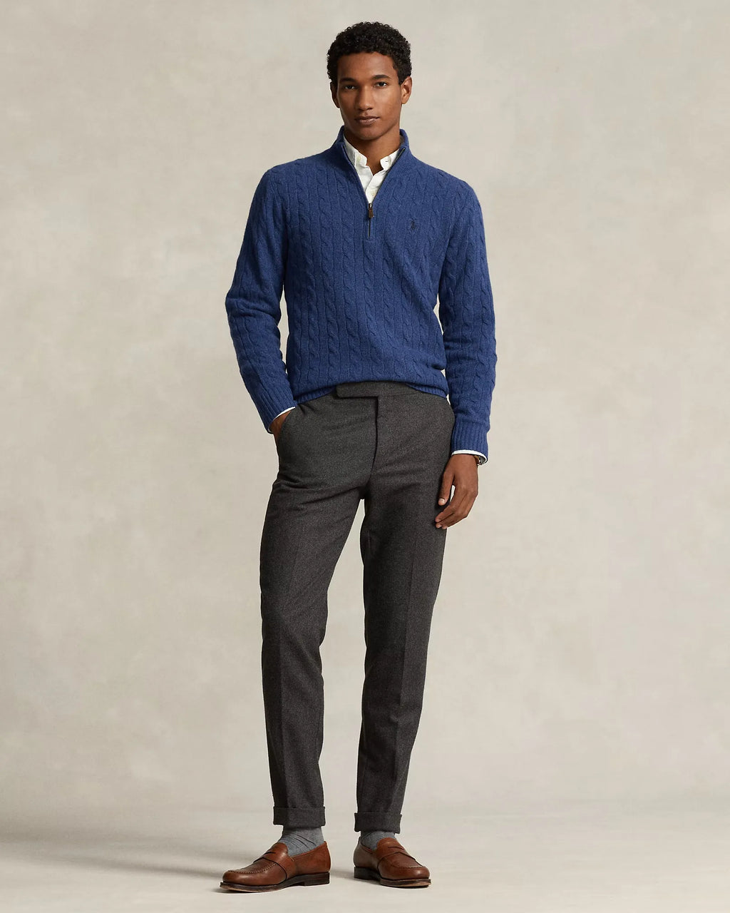 [Buy 1 Get 2] RL™ Cable-Knit Wool-Cashmere Jumper