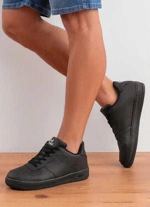 Perfecta - Tênis Casual Preto em Sintético