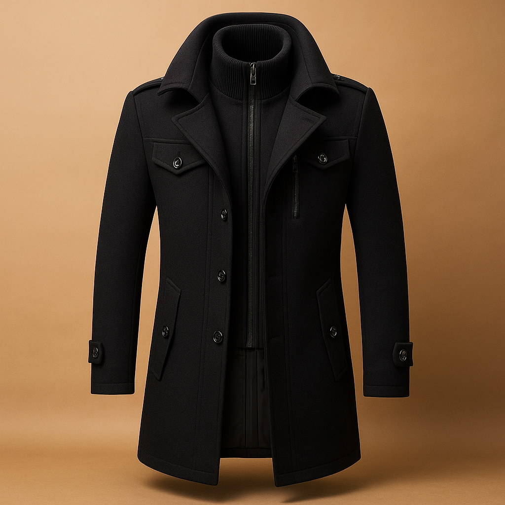 Men’s Slim Fit Two-Piece Winter Coat